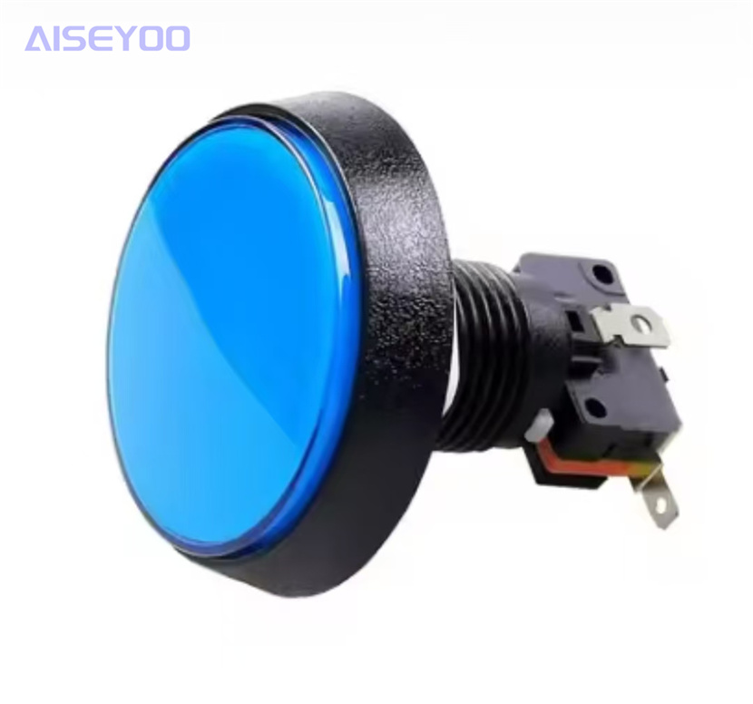60mm large round flat button with light, self-resetting button, button switch for the parent-child machine, large flat button for the parent-child machine pic 8