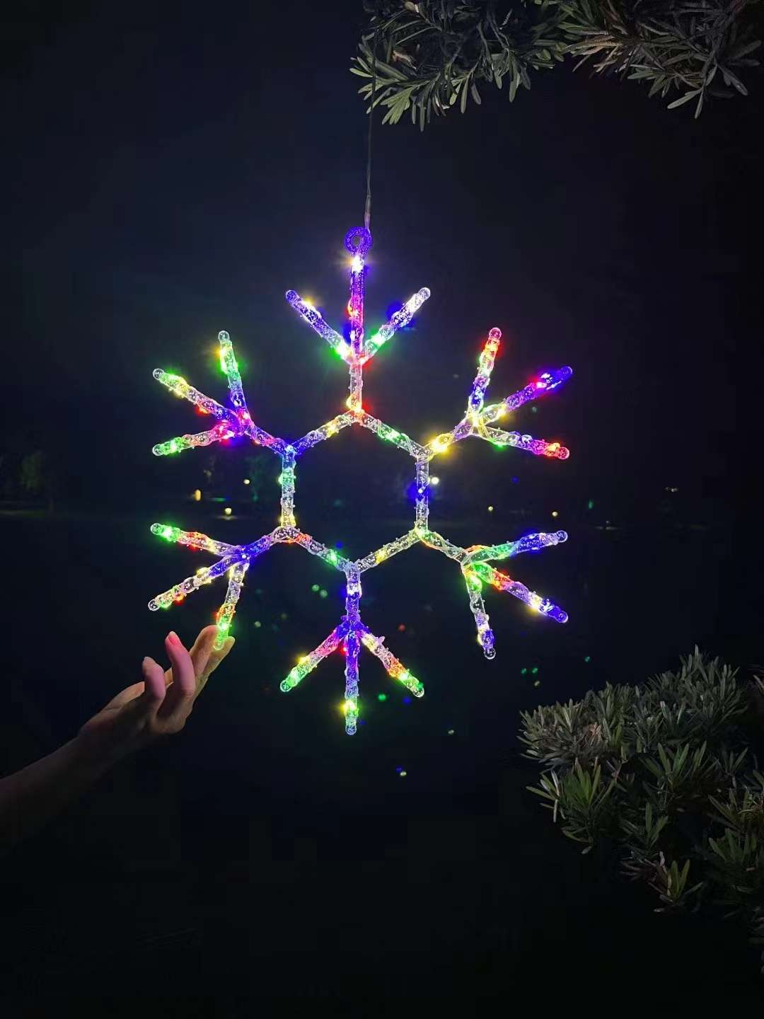室外LED灯串 彩色星星灯 灯泡灯串 灯饰照明 彩灯灯带 环保节能彩灯 节日庆典装饰灯具量大从优 欢迎验厂彩色星星灯详情图2