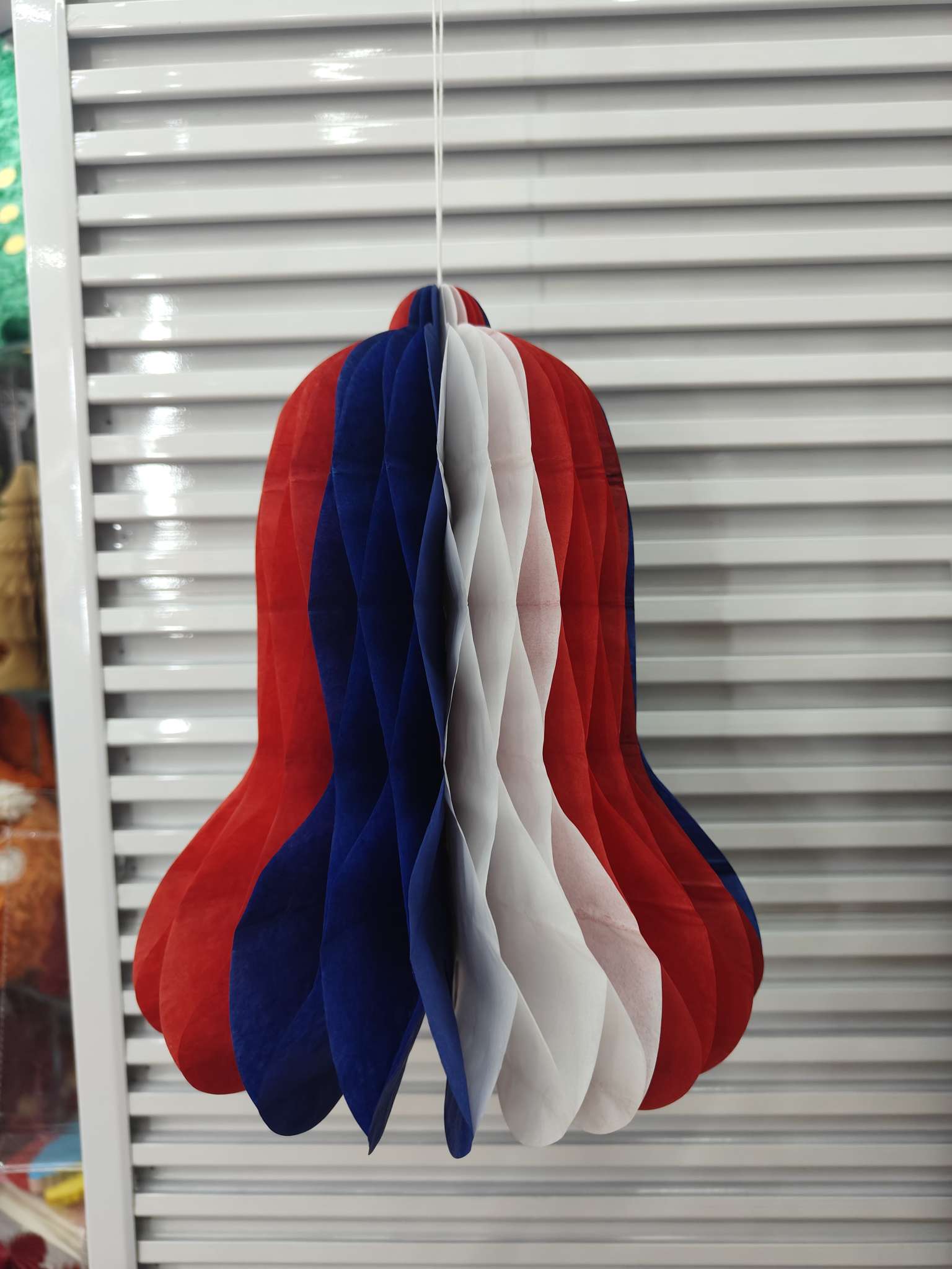 Festival decorative items, red, white and blue series, used for setting up scenes in shopping malls Application Scenario