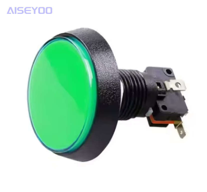 60mm large round flat button with light, self-resetting button, button switch for the parent-child machine, large flat button for the parent-child machine pic 7