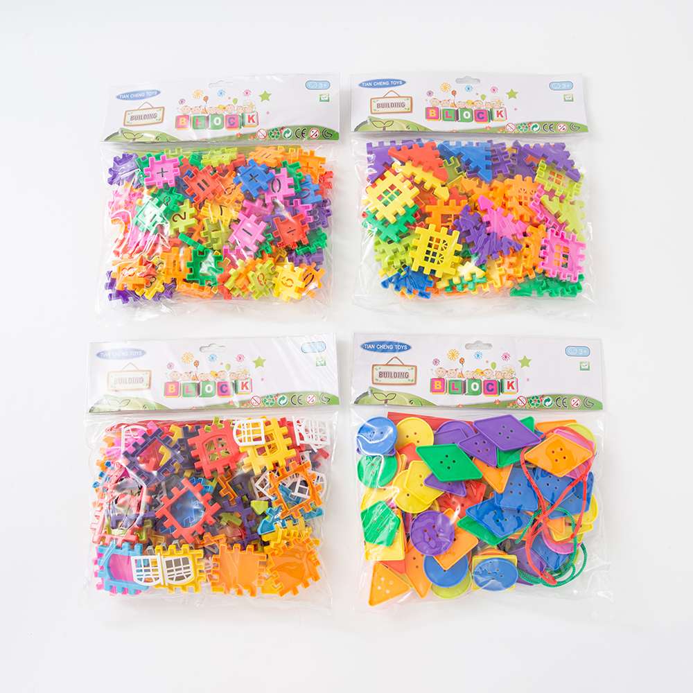 儿童玩具积木拼插玩具益智积木，桌面积木细节图