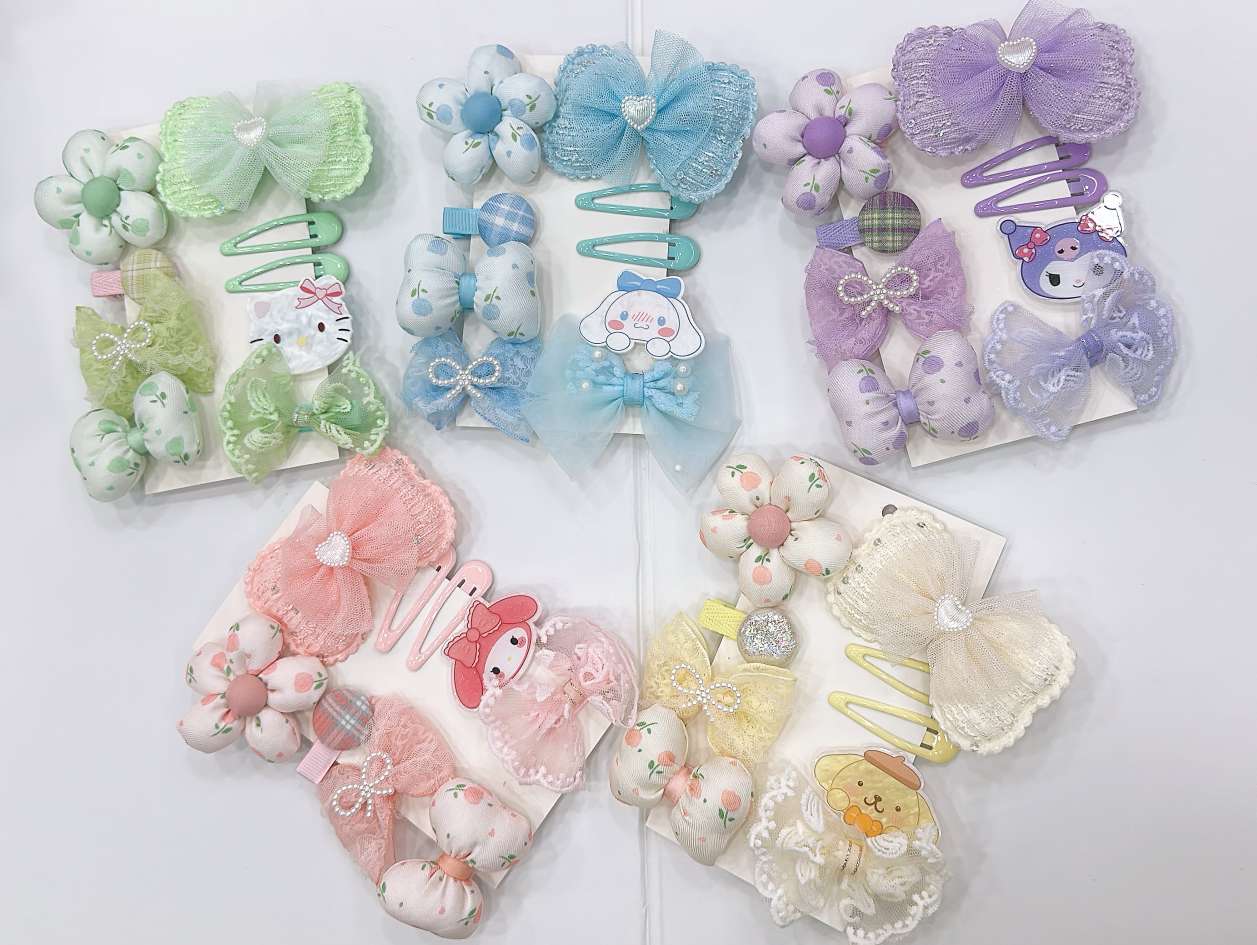 儿童饰品夏季新款可爱发夹女童潮流发饰 儿童发卡套装配戒指盒 小朋友专属饰品发夹儿童夏季可爱