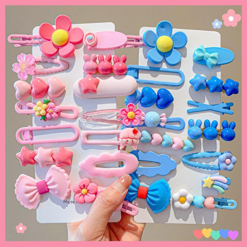 Dopamine children's hair clips, girls' bangs, cute cartoon flower baby clips, girls' hair clips, new head accessories Application Scenario