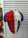 Festival decorative items, red, white and blue series, used for setting up scenes in shopping malls Specification image