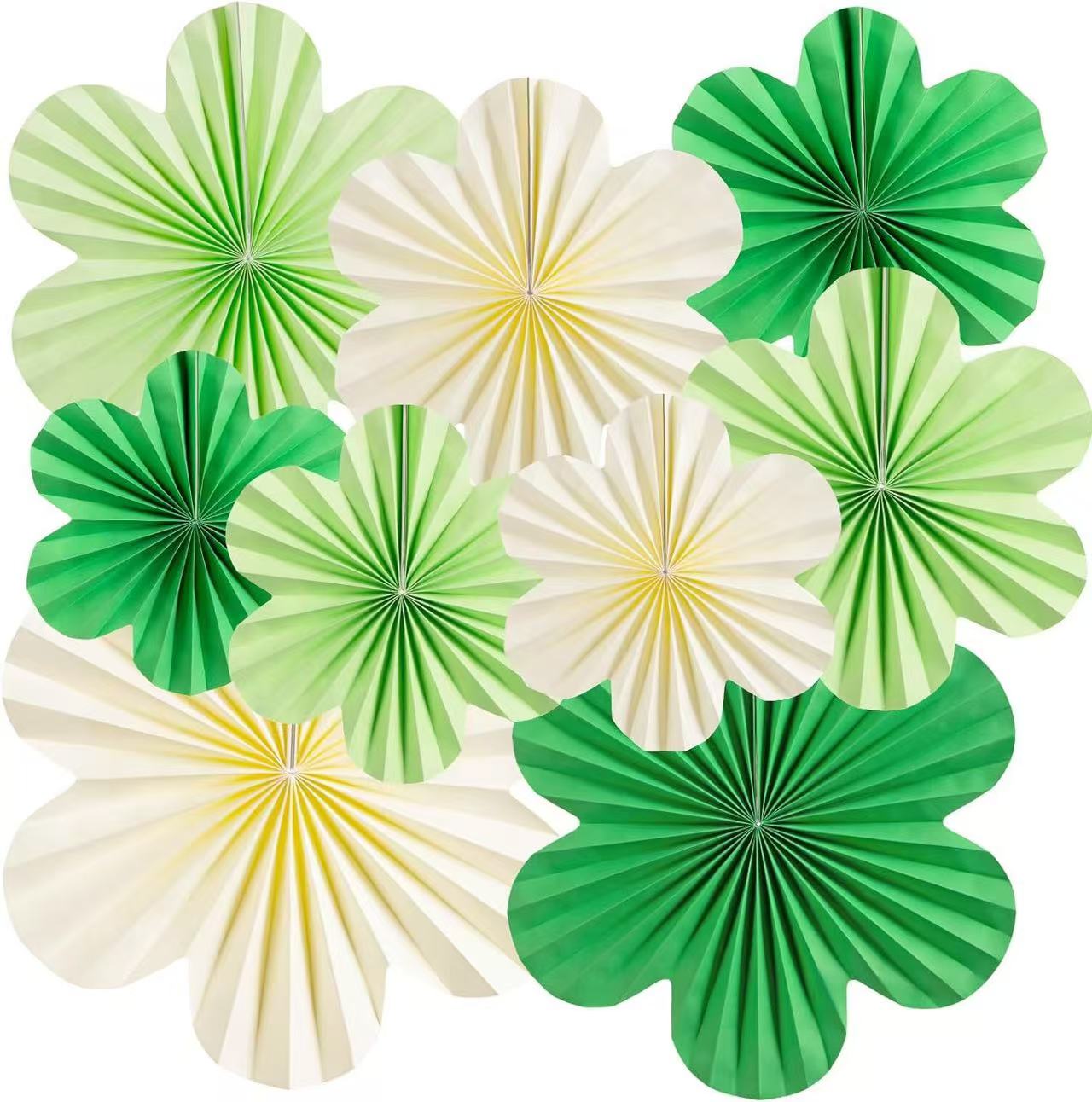New wall flower-shaped paper fan flower decoration, birthday party window, background wall decoration, paper fan hanging decoration, jewelry store, shopping mall, store, kindergarten paper fan decoration, Christmas scene arrangement, wonderful decoration Application Scenario