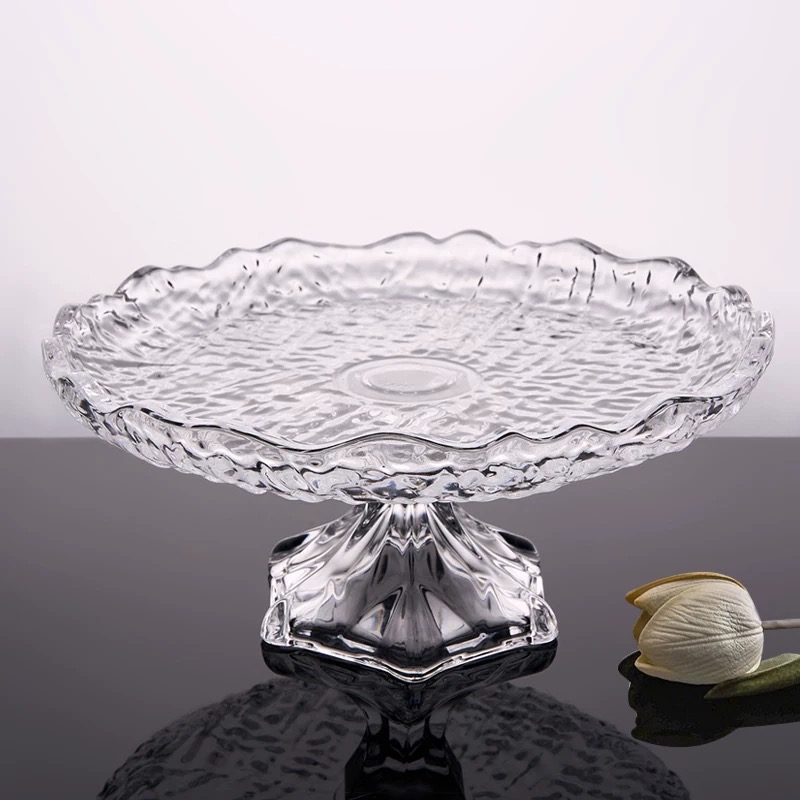 High-end luxurious crystal glass fruit plate, light luxury beauty salon, hotel front desk fruit plate, KKV-specific snack plate, Yangxuan 407 Item Picture