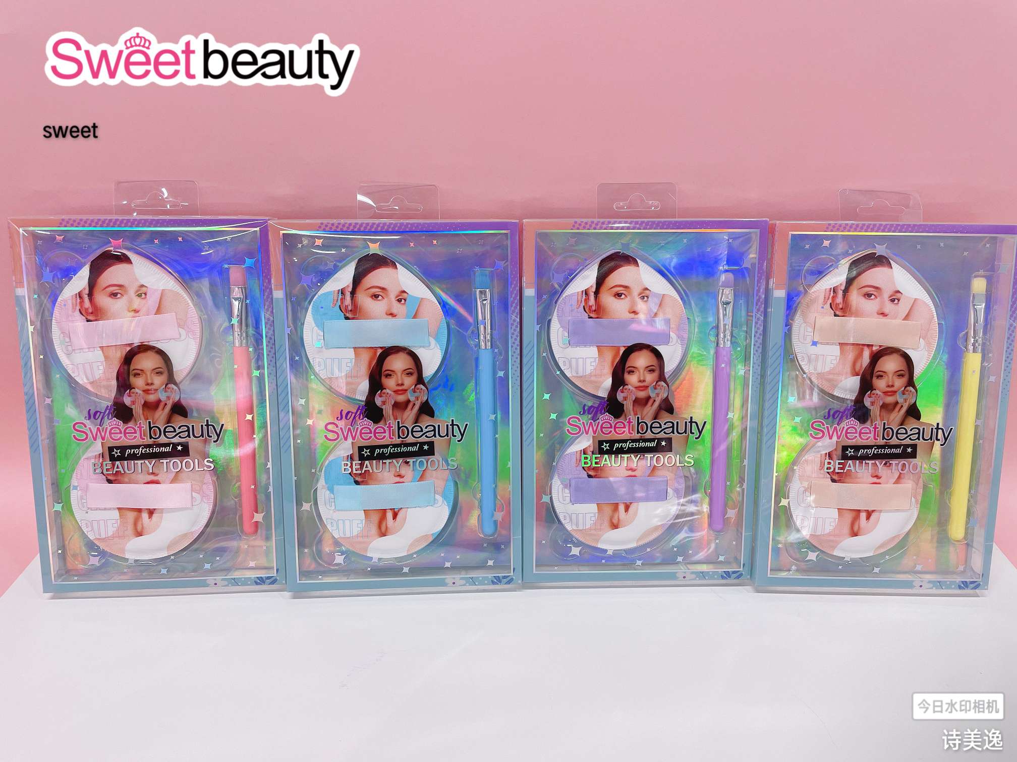 sweetbeauty美容护肤彩妆必备 美妆工具 粉扑化妆蛋 美妆用品无痕上妆轻松打造完美妆容 两个棉花糖粉扑＋一支化妆