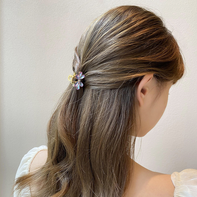 半扎发小抓夹发饰小号发夹2024新款高端短发发饰侧边夹子头饰发卡 细节图