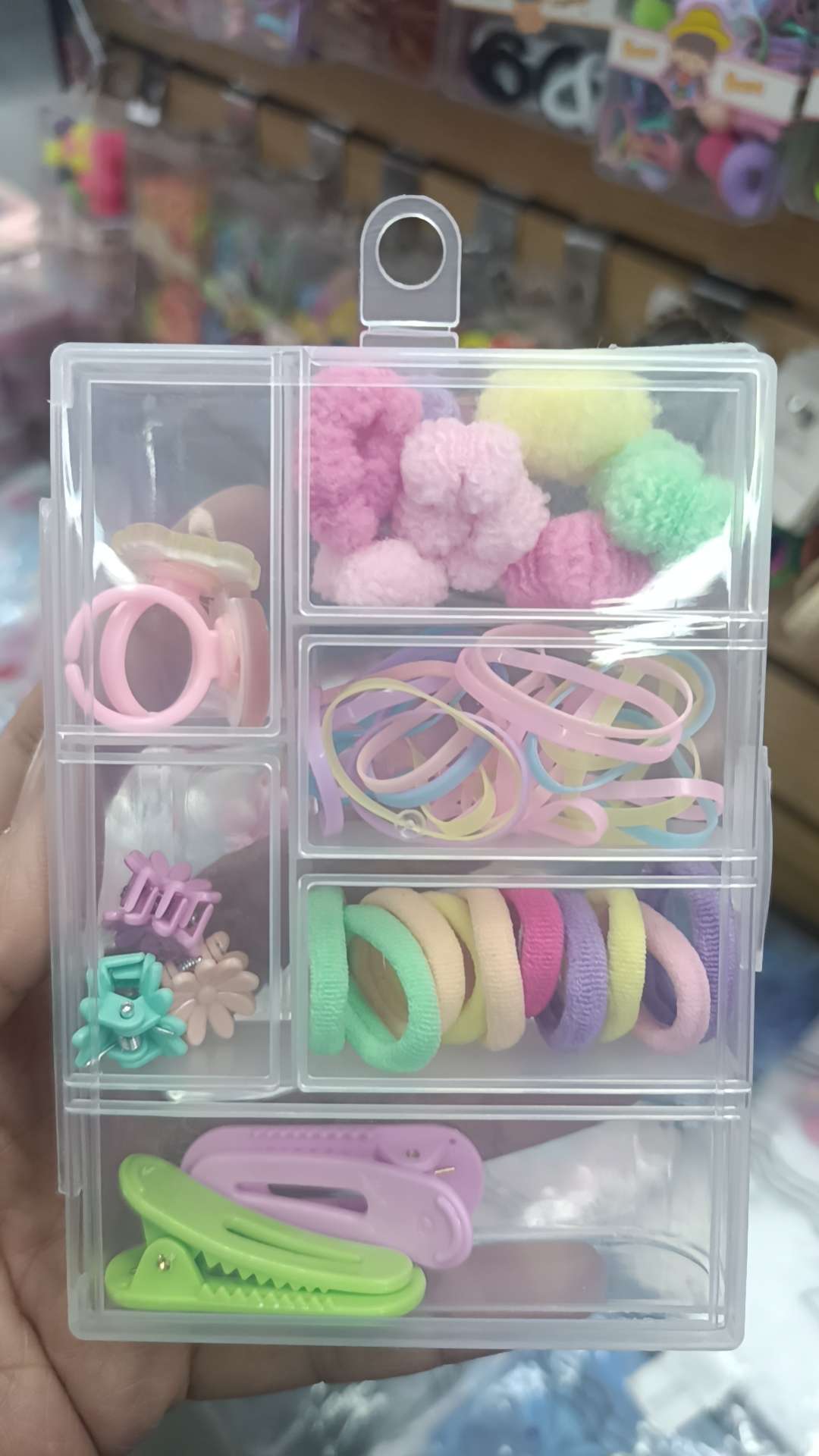 发饰发绳头绳发圈 透明蓝手圈时尚饰品 发饰女士优雅气质必备发饰女士拼接韩版