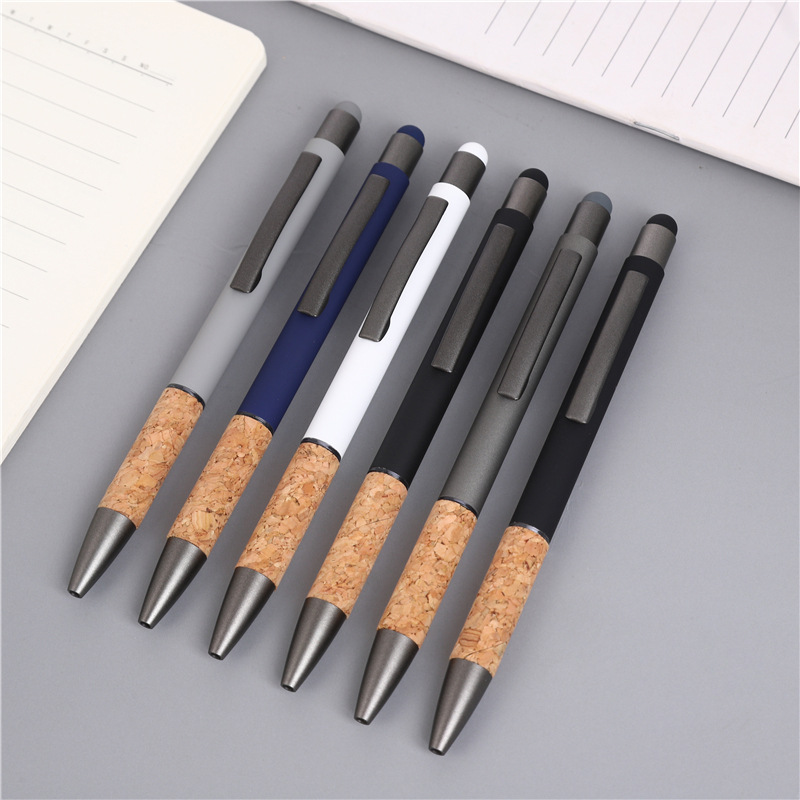 Ballpoint pen Metal ballpoint pen with bamboo metal pen can promote high-grade gifts ballpoint pen capacitor pen Application Scenario