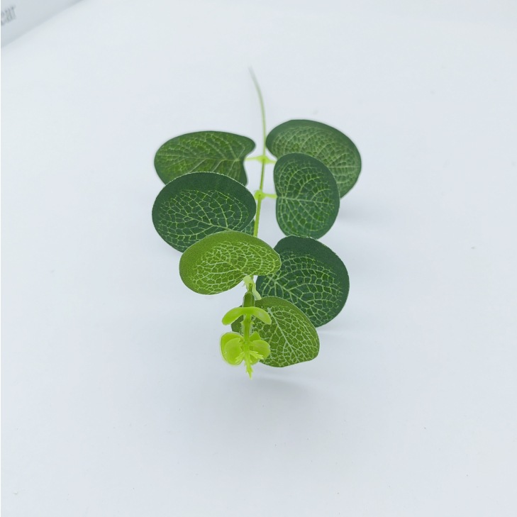 尤加利叶子，婚礼节庆布景，仿真尤加利，节日花束配材插花配件 单支尤加利产品图