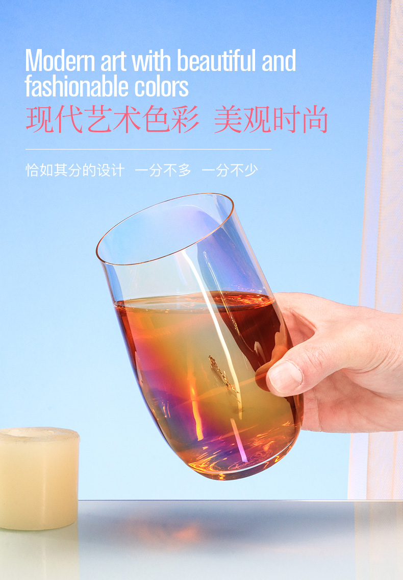 莱克斯-波希米亚进口水晶 七彩极光水杯礼盒DB25032/380详情9