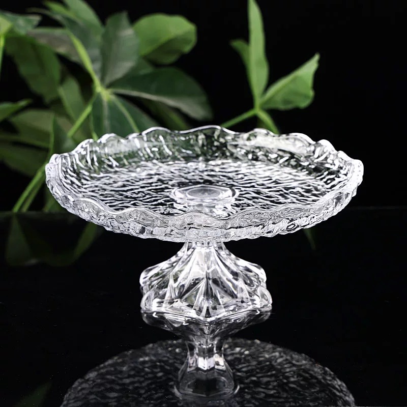 高档奢华水晶玻璃果盘轻奢美容院酒店前台水果盘KTV专用点心盘阳璇407