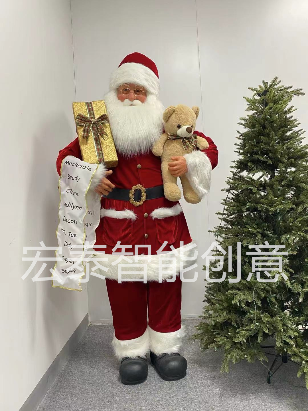 Santa Claus Simulation Christmas Decoration Christmas Gift Christmas Decoration Christmas Resin Santa Claus Doll 72 Inch