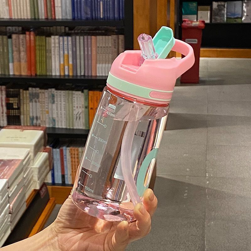 S150-TY-0815 New simple pop-up plastic cup with straw cup Outdoor sports with graduated children's water cup undefined