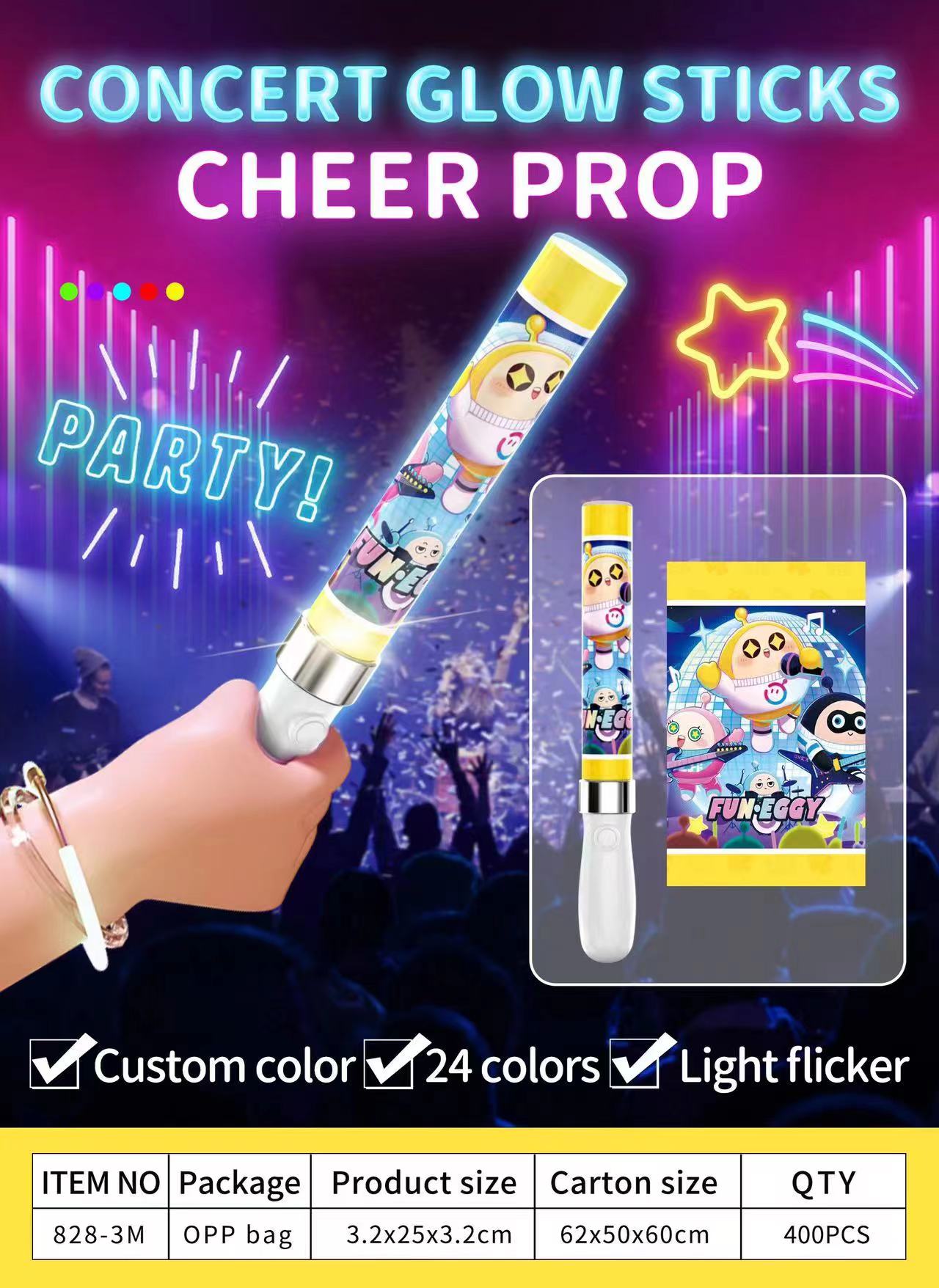 Luminous stick, printed stick Item Picture