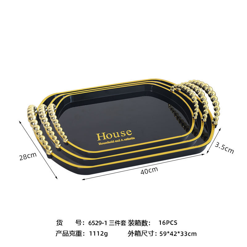 Plastic trays and fruit platters are practical and European-style for home use Item Picture