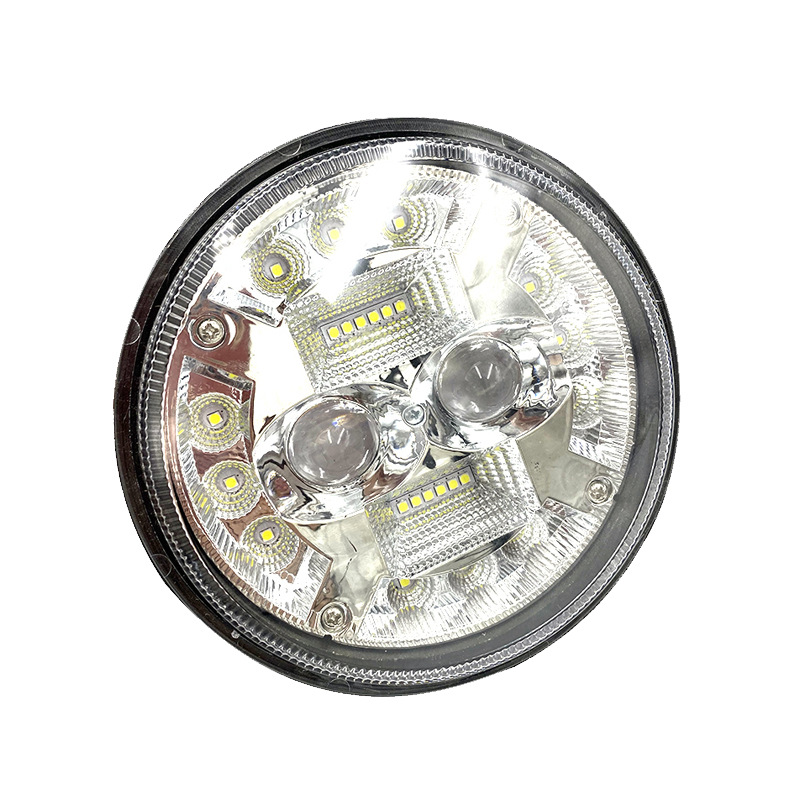 Electric car motorcycle thickened aluminum die-casting external headlights complete 12-80v LED headlights Specification drawing