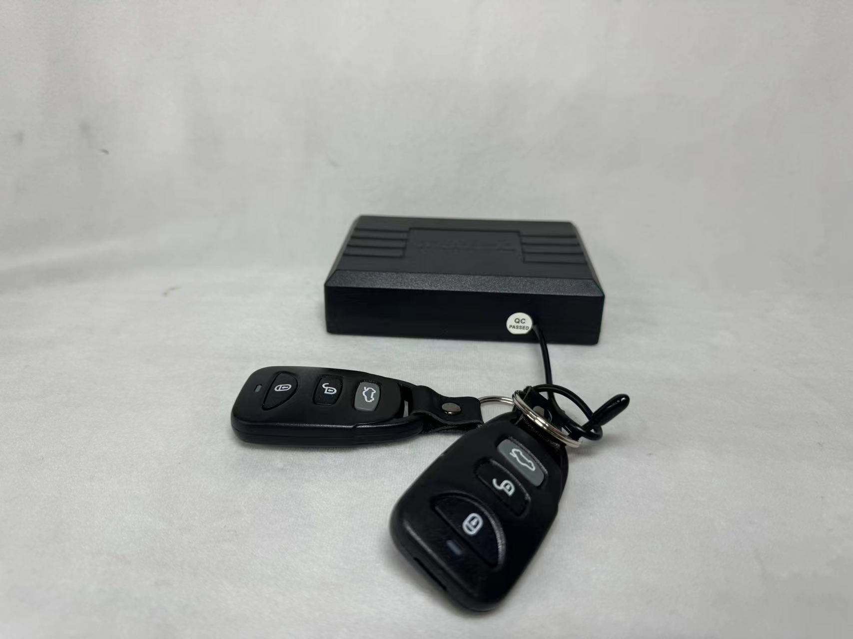 外贸市场热销款汽车用品12V汽车通用单向防盗器声光报警器批发白底实物图