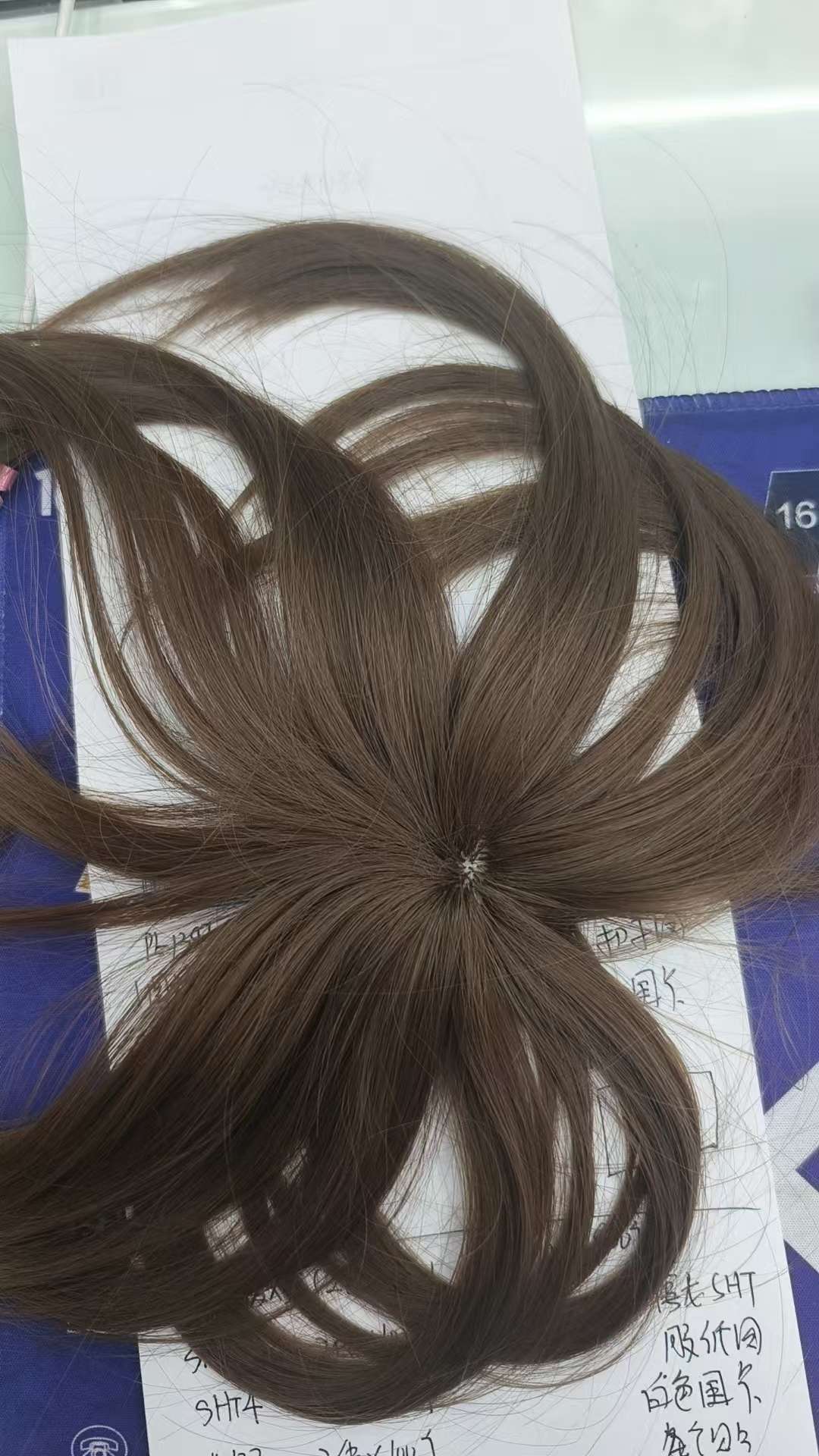 家清个护真人假发 短款直发欧美时尚女士假发 丸子头直发圈短款假发女士时尚潮流假发女士短款时尚丸子头直发圈