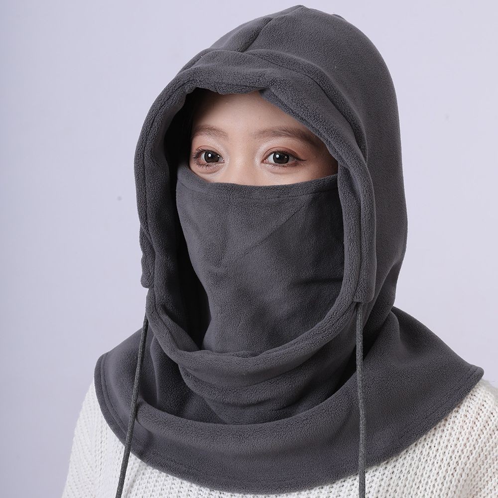 防风帽男女户外骑行口罩护颈防寒保暖一体加绒护脸套头产品图