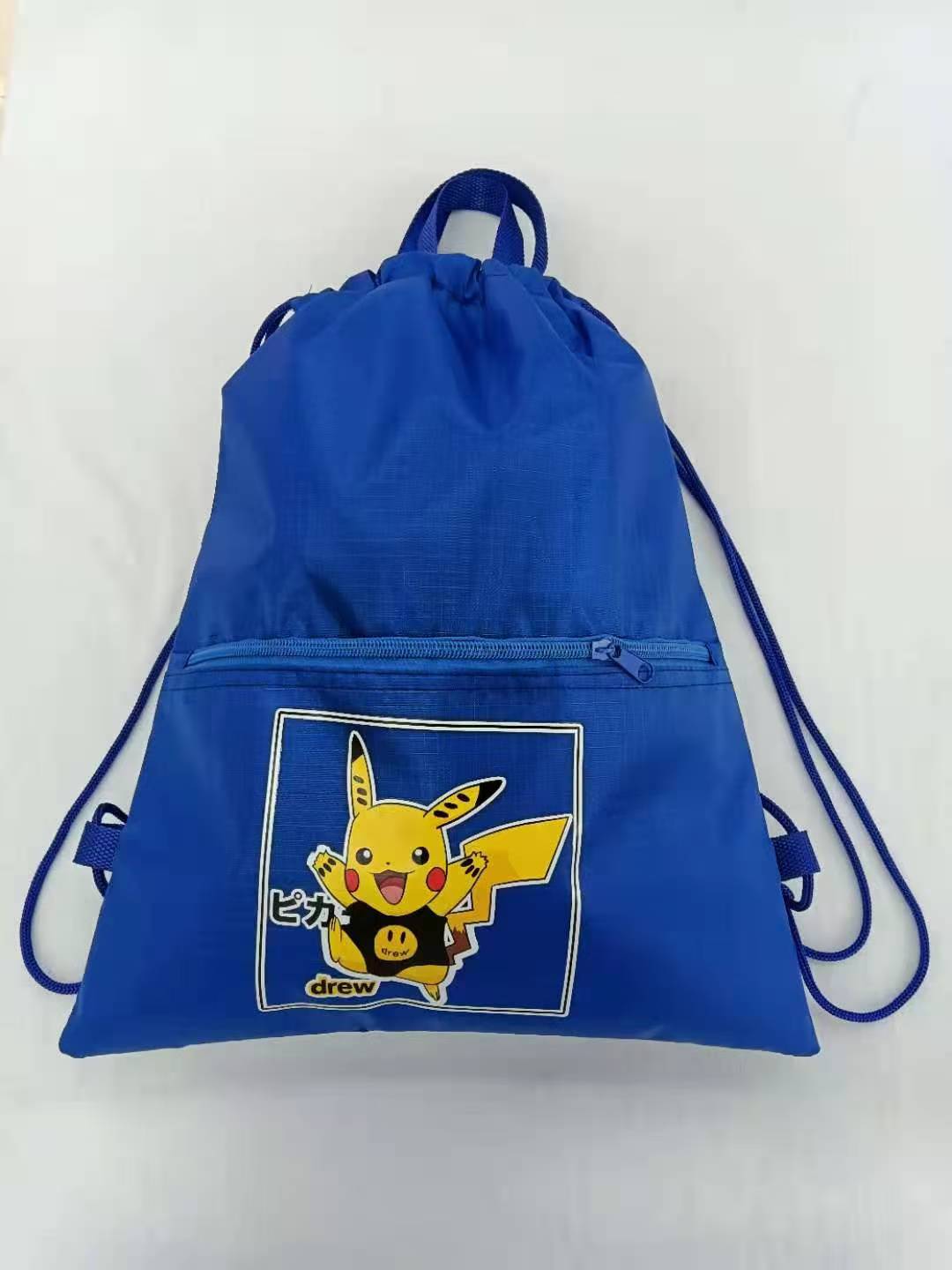 Checkered fabric backpack, student backpack bag, tutorial bag, book bag, outing backpack, student tutorial bag details Picture