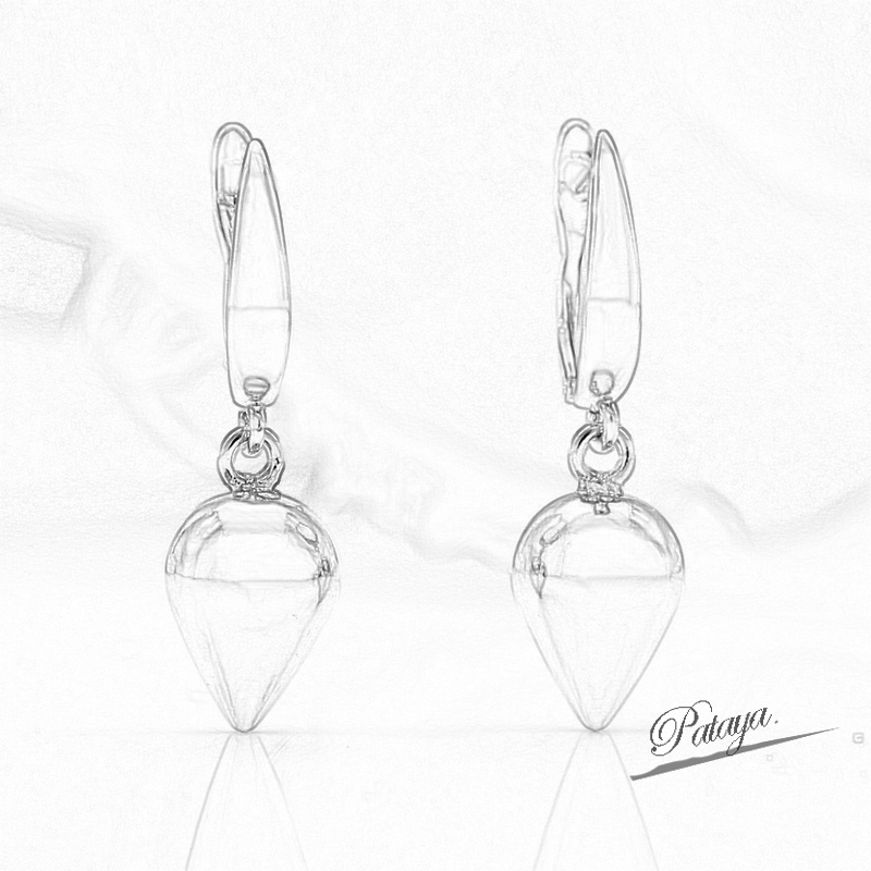 PATAYA's new 585 Russian rose gold electroplated earrings are available for cross-border direct supply from earring factories in Europe and America Item Picture