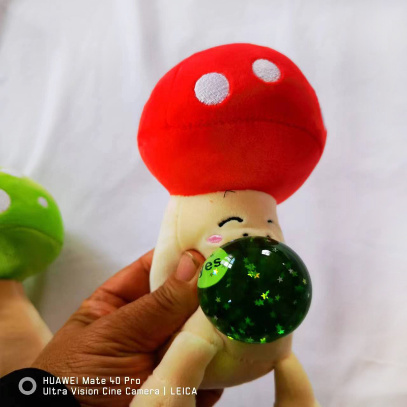 European and American cross-border plush mushroom-head toys, cute animal figurines, cartoon stress-relieving toys can be customized Specification image