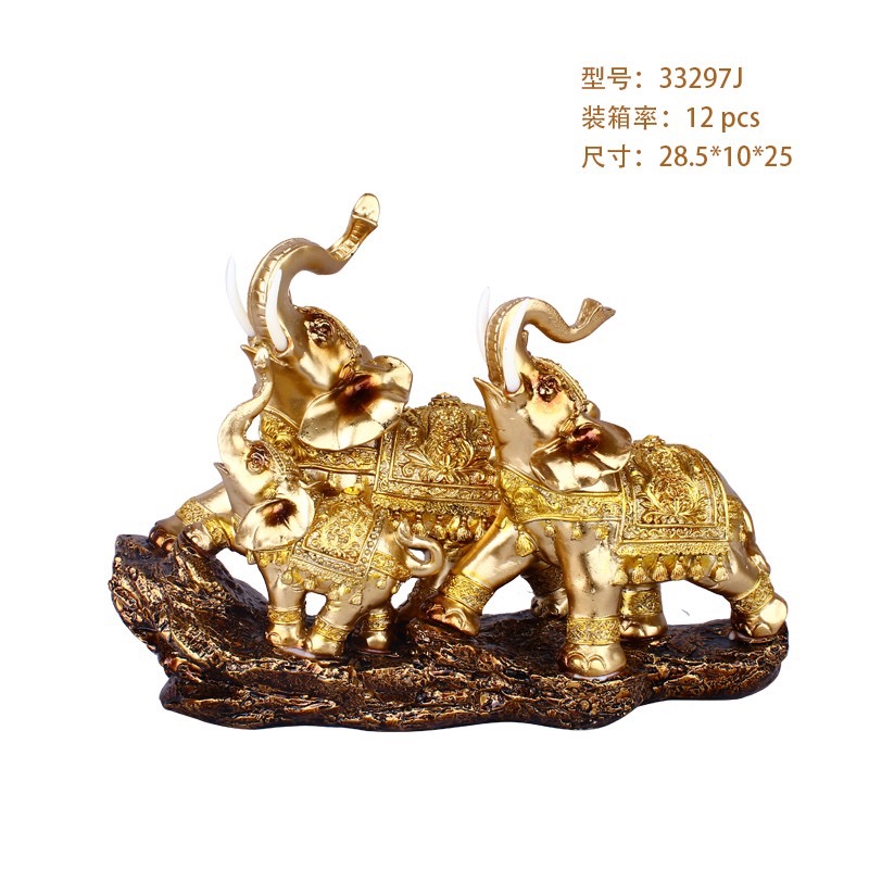 树脂工艺品摆件 大象摆件 创意家居 装饰品摆件