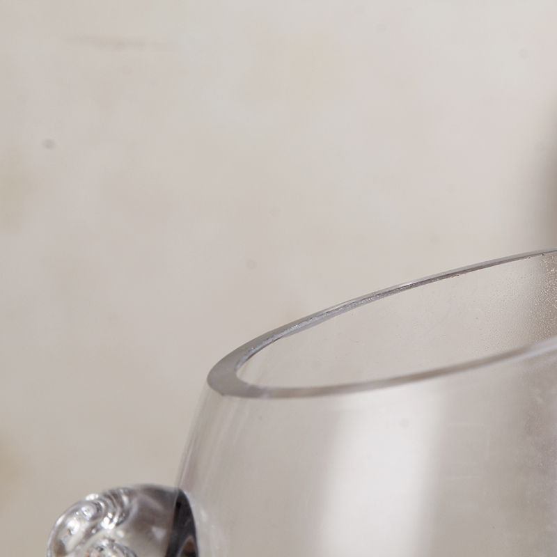 BBGLASS Baobei Glass Transparent Glass Vase, creative ear-shaped glass vase, hand-blown micro-landscape, modern home banquet and wedding decoration Specification image