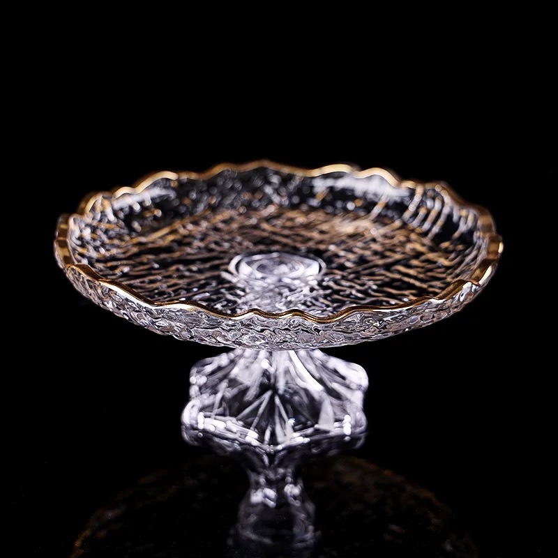 High-end luxurious crystal glass fruit plate, light luxury beauty salon, hotel front desk fruit plate, KKV-specific snack plate, Yangxuan 407 details Picture