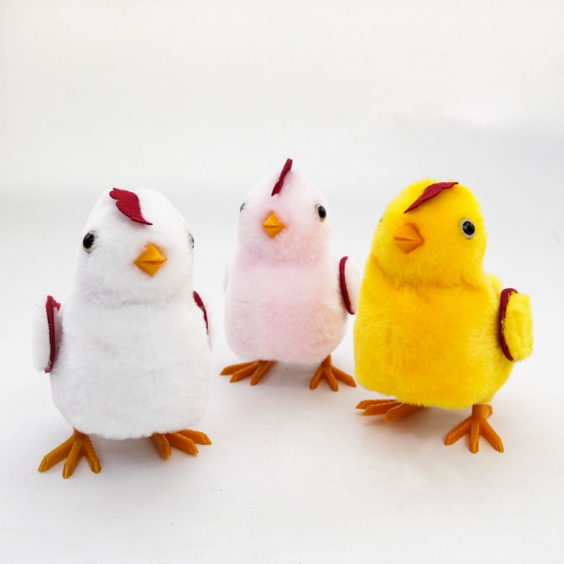 电动毛绒儿童玩具新款电动鸡玩具会走路带叫声地摊热卖厂家直销