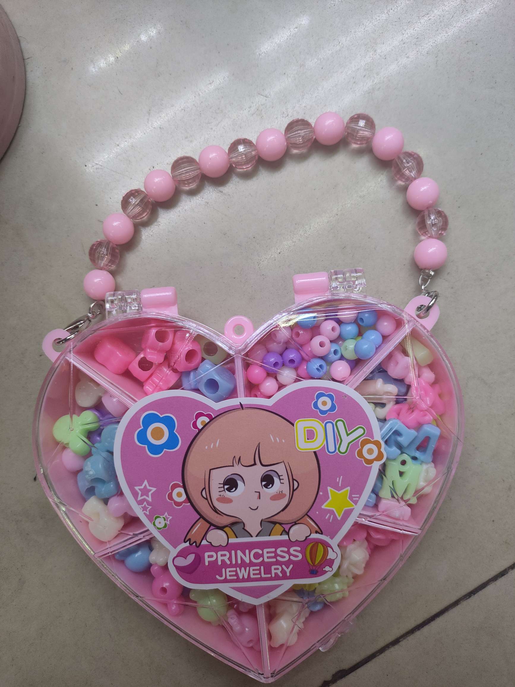 五角星/花朵/爱心串珠玩具盒提包,3款清装不混装.5.05元/个，12个/盒，18盒(216个)/箱。新款热销高档玩具详情图19