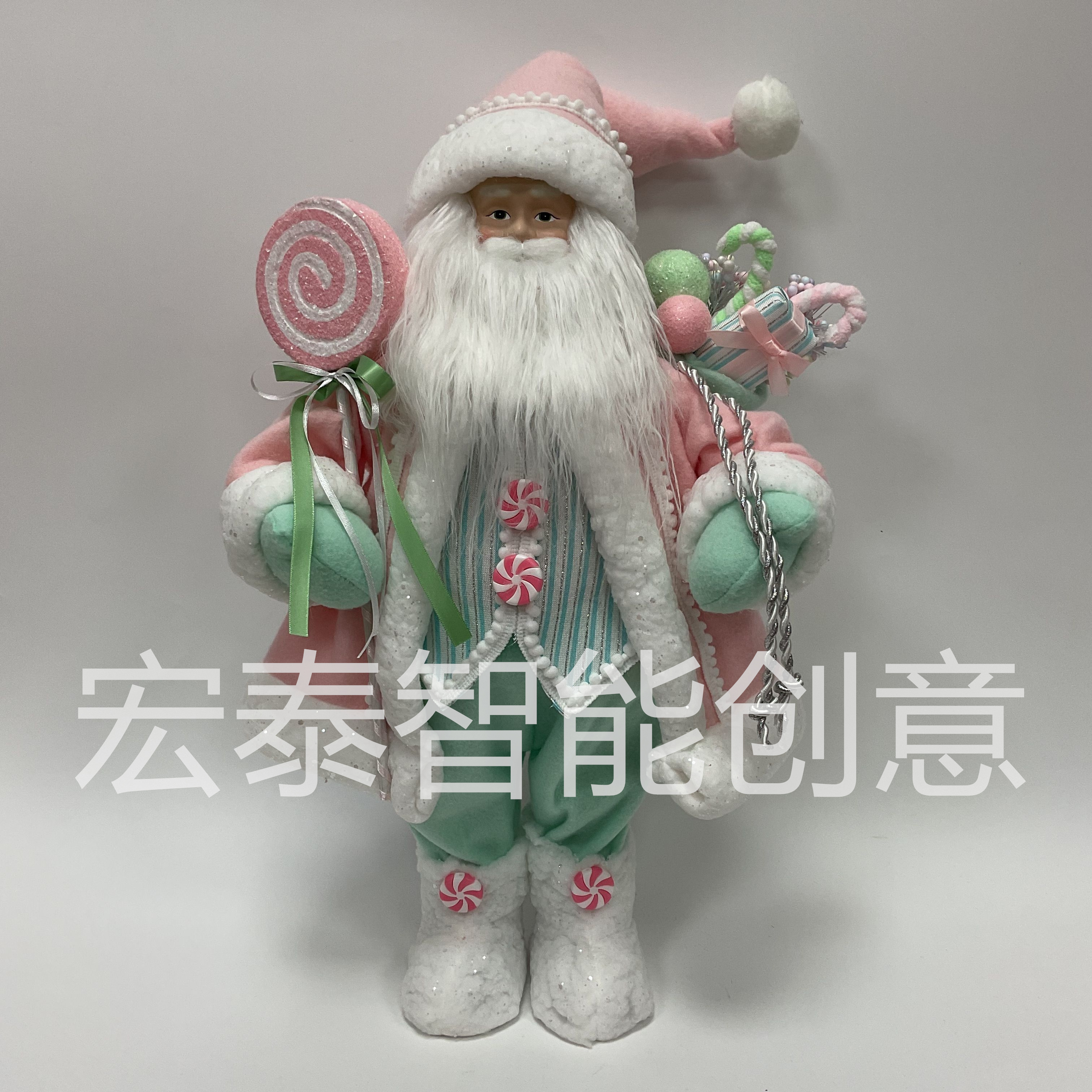 Christmas macaron-colored Santa Claus Christmas ornaments, Christmas gifts, Christmas decorations, Santa Claus, Christmas plush toys pic 1