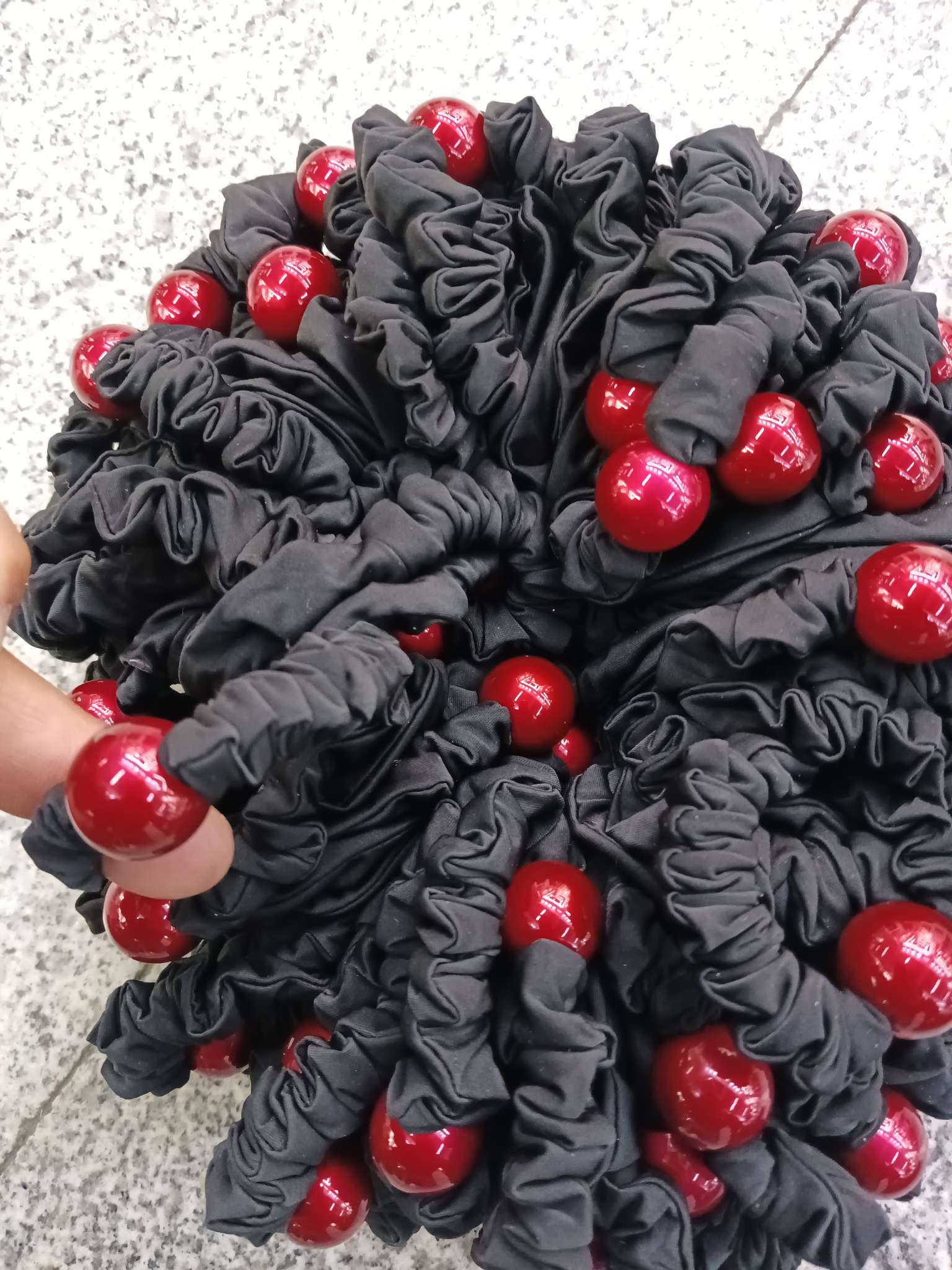 精美饰品 网纱大肠发圈 发饰 头饰 发圈 头绳 时尚女生必备款式
网纱大肠发圈，流行台湾款式详情图9