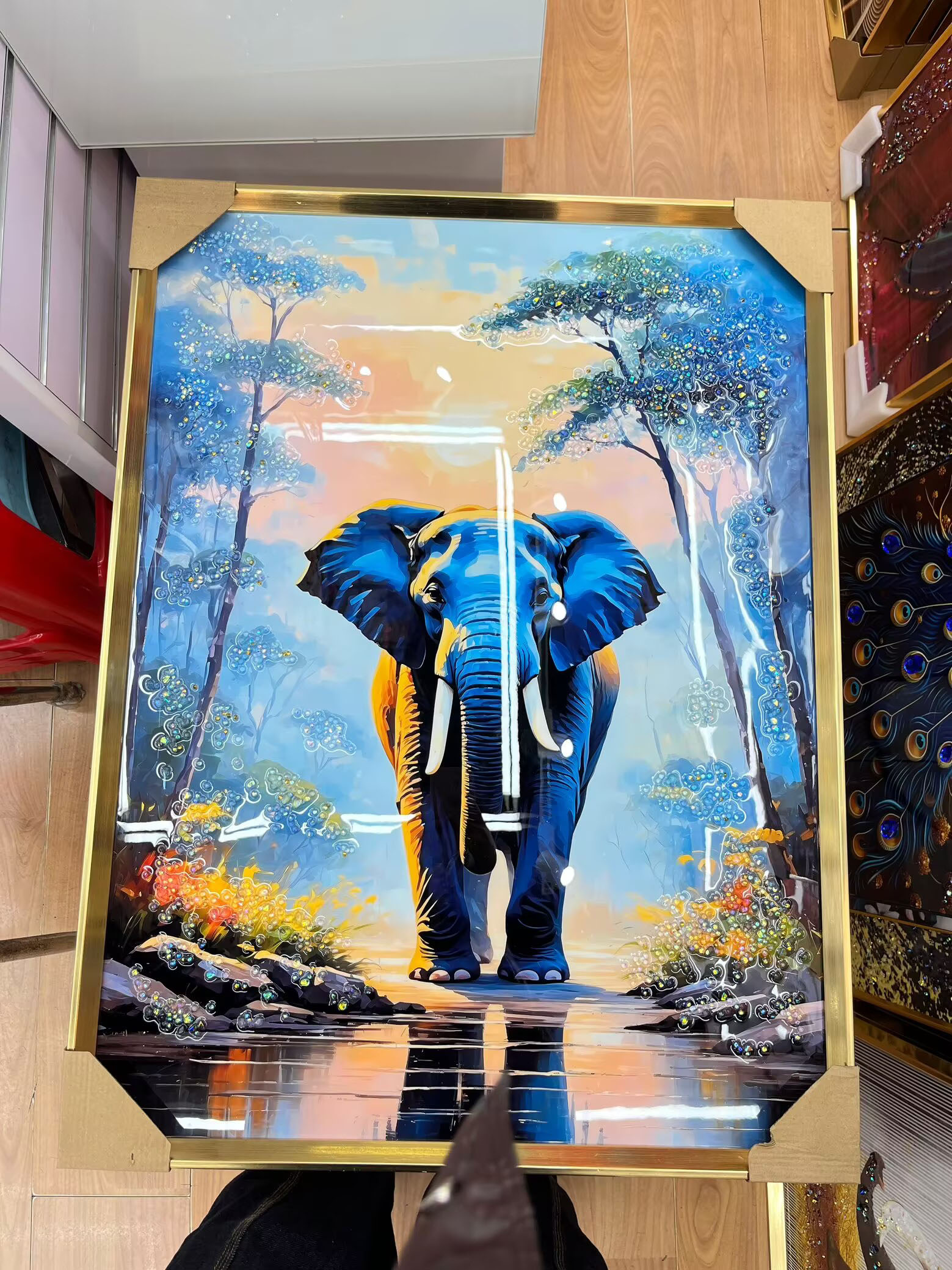 家居壁挂装饰品美式乡村风格装饰画 沙发背景墙艺术品 玄关挂画 