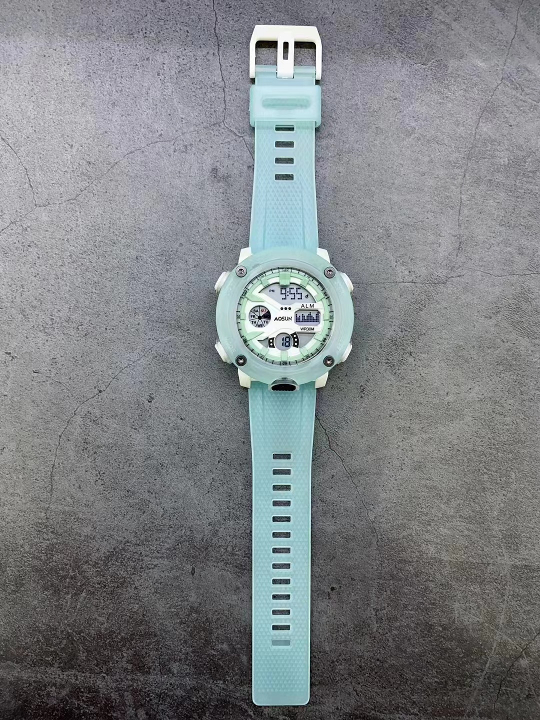 AOUN electronic watch for girls, junior and senior high school students, waterproof and multi-functional student watch for girls, youthful campus style Item Picture