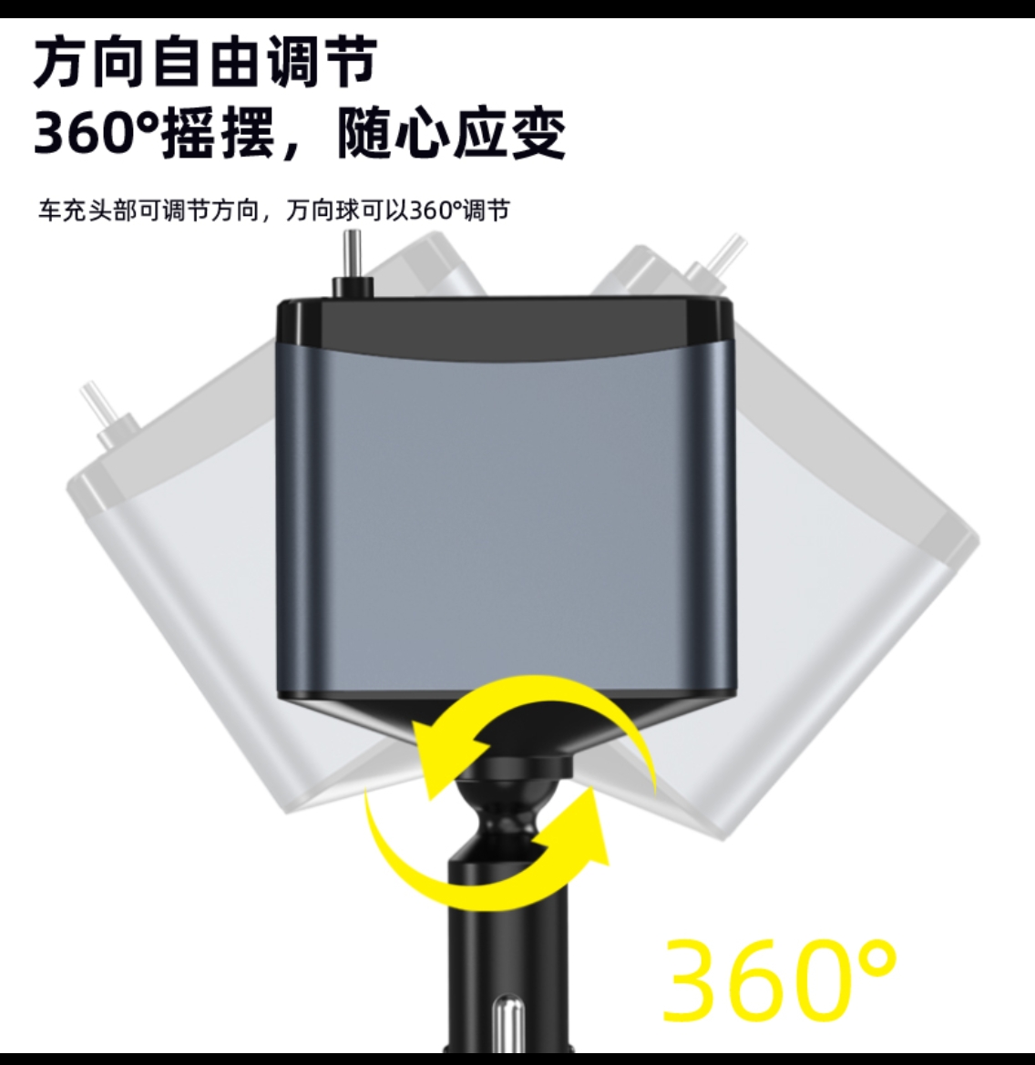 Fast charging interface for car ultra-fast charging, retractable single-wire car charger and cigarette lighter