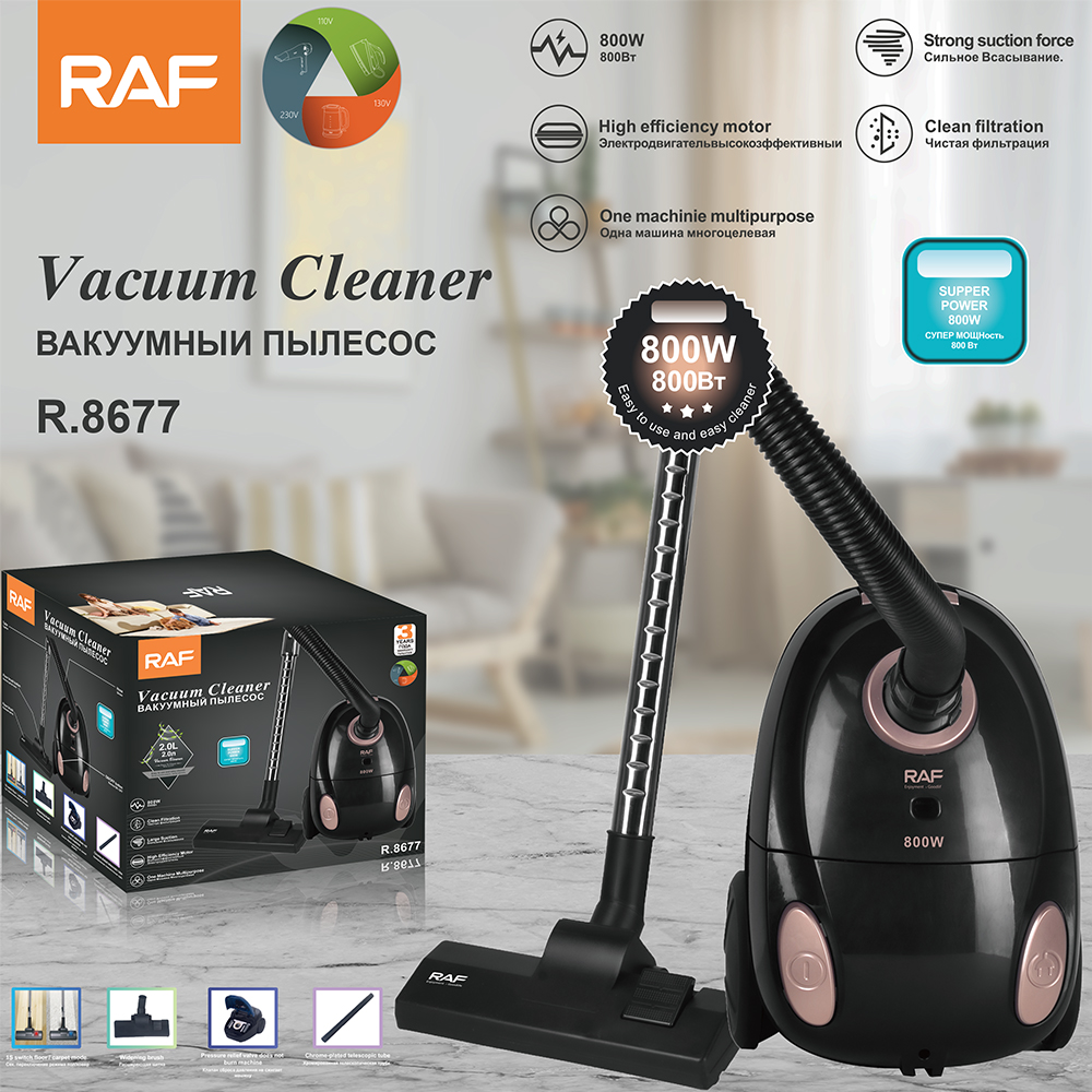 RAF European standard cross-border high suction power vacuum cleaner, high-power handheld powerful portable household vacuum cleaner 2.0L
