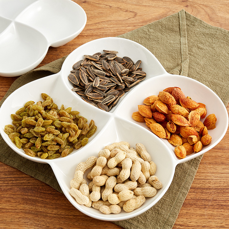 M梅花四格盘陶瓷多格盘子酒店餐具中式陶瓷盘详情4