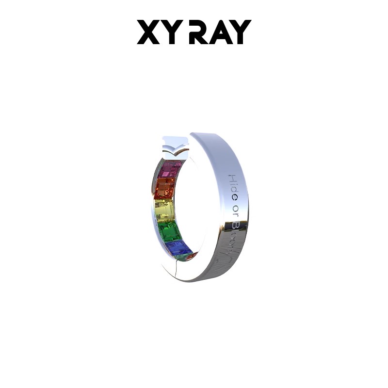 XYRAY Hoop Rainbow Earrings for Women 2025 New bestseller Spring/Summer High-end stud earrings and elegant earrings details Picture