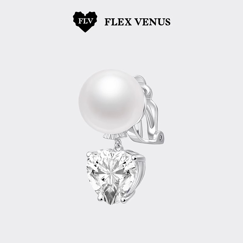 FLV Fairy Dewdrop Ear Clips: A light luxury, niche design, simple and no-ear piercing earrings for women as a gift Application Scenario