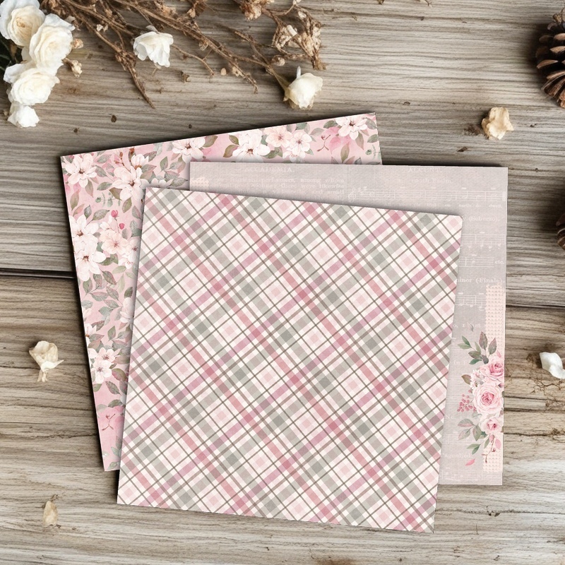 Handcrafted scrapbook planner material 6-inch pattern paper background paper ZYS210405 details Picture
