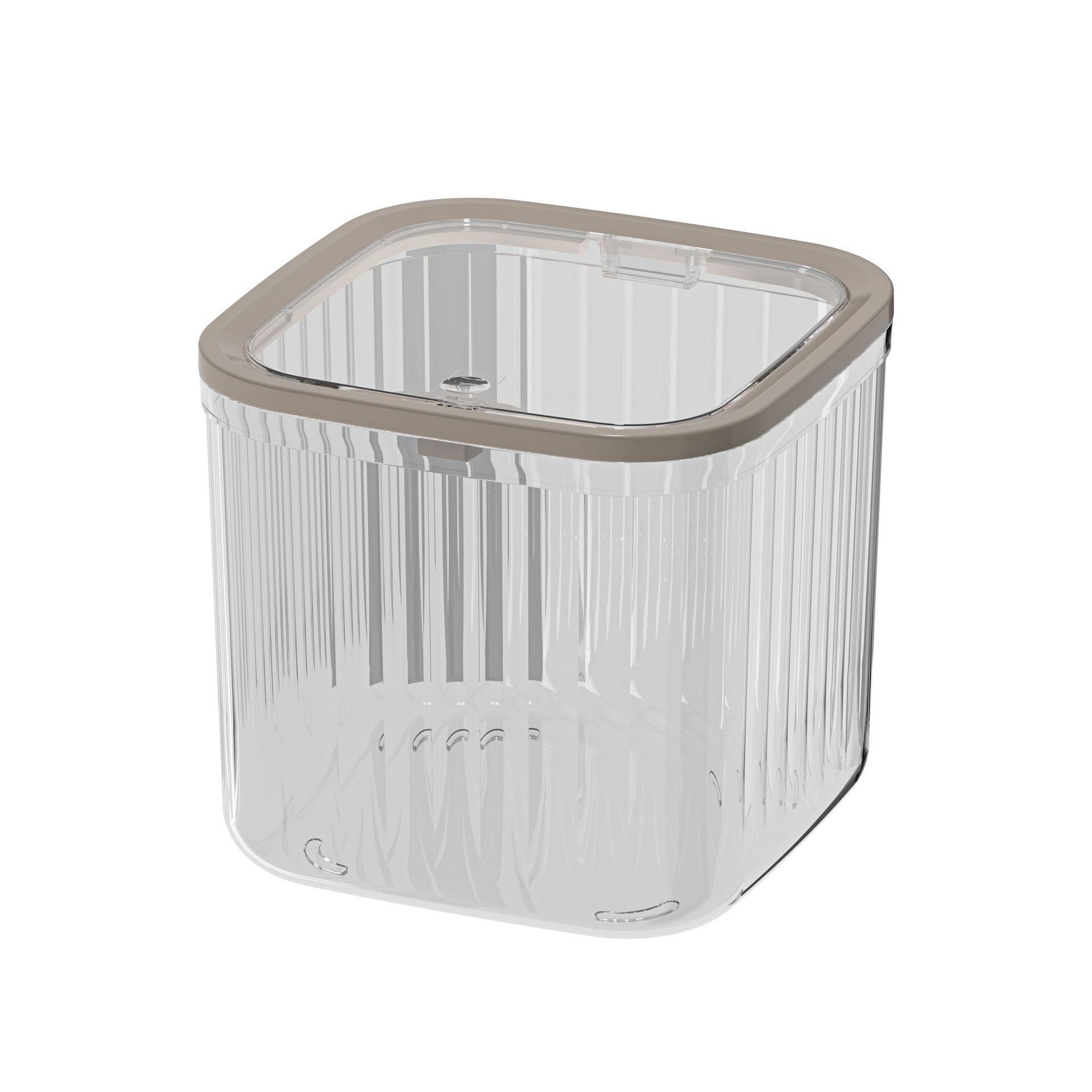 J149-010 Light luxury desktop garbage transparent bucket Sanitary bucket Hair accessories clip jewelry box Leather band headstring organizer box Item Picture