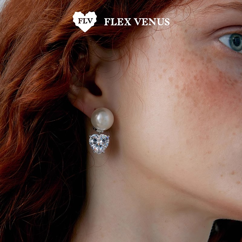 FLV Fairy Dewdrop Ear Clips: A light luxury, niche design, simple and no-ear piercing earrings for women as a gift Specification image