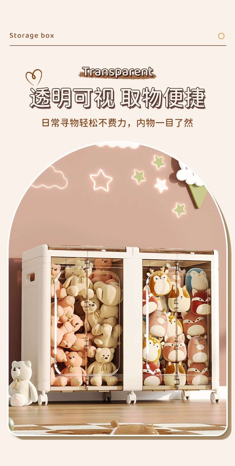 D47-1201-3 Clamshell storage box Household integrated toy storage box Snack clothing clutter storage box undefined