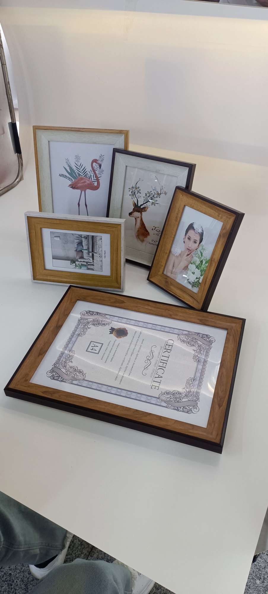 ps相框框A4证书相框文件框产品图