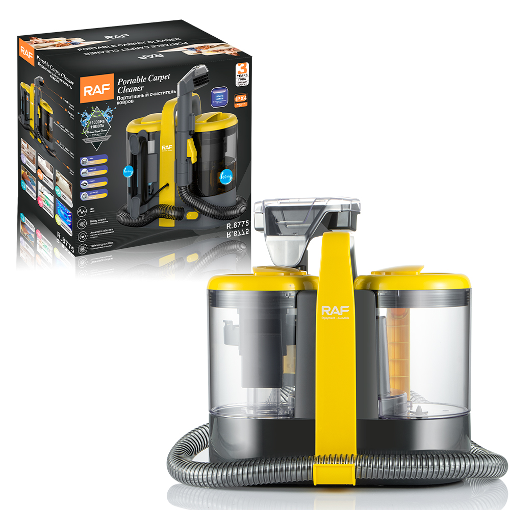 RAF European standard cross-border cleaning machine, fabric cleaning machine, spray, suction and exhaust integrated machine, carpet, curtain and sofa cleaning machine details Picture