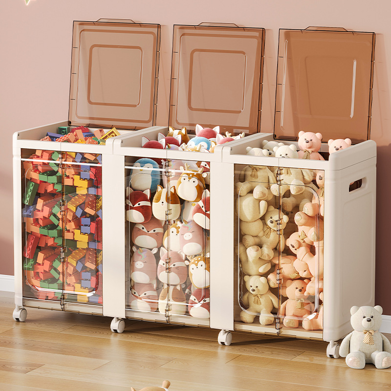 D47-1201-3 Clamshell storage box Household integrated toy storage box Snack clothing clutter storage box full figure