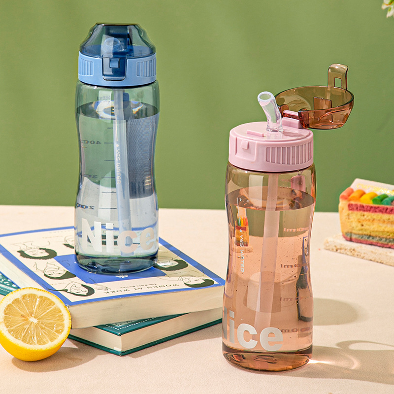 S150-TY-0719 Plastic female cute primary school students creative trend personality fall-proof leak-proof portable water cup Item Picture